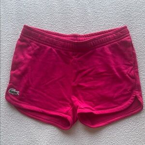 Lacoste Women's Vibrant Pink Athletic Shorts